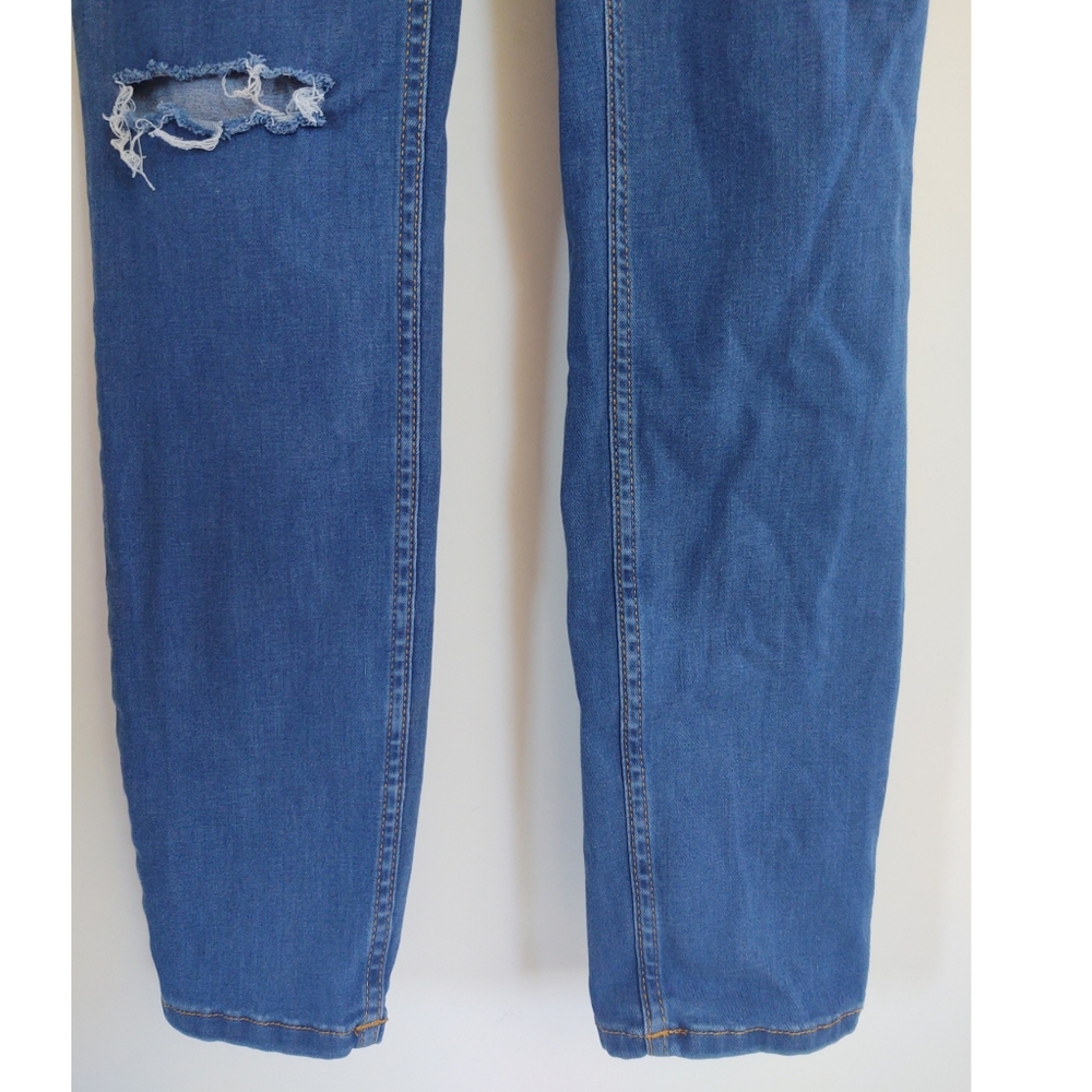 Free People Destroyed Long & Lean Jeggings  Size 31 - Picture 8 of 14